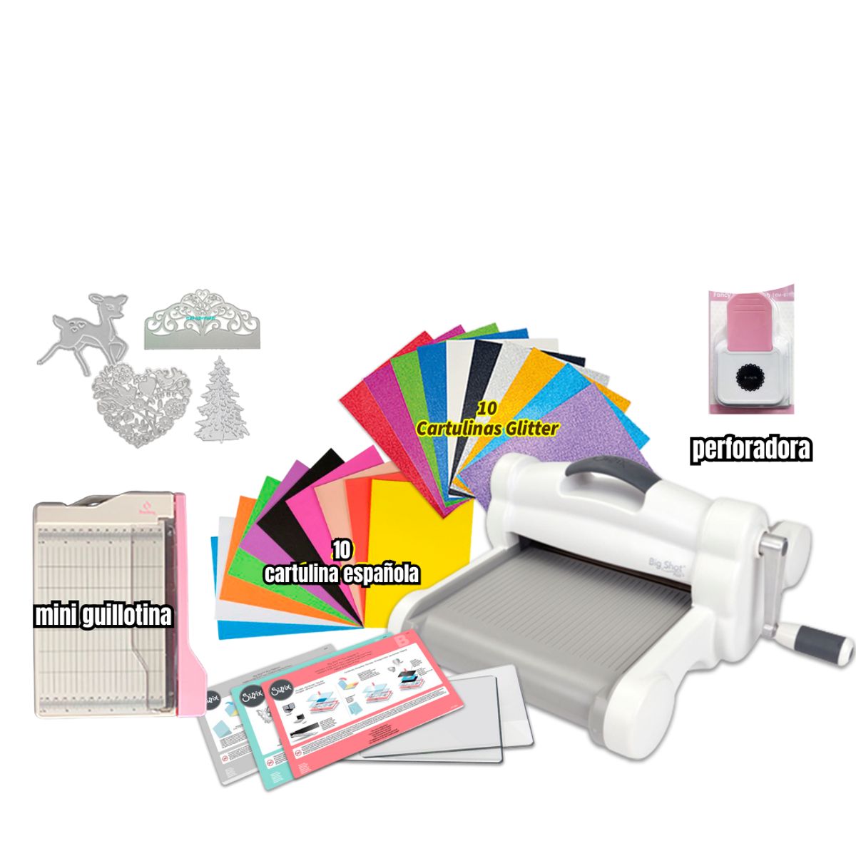 SIZZIX - troqueladora Big Shot Plus  insumos K149