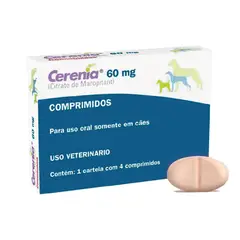 GENERICO - Cerenia 60 mg Zoetis 4 comprimidos vcto 12/2025
