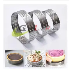 GENERICO - Molde Microperforado Redondo Acero Inoxidable 3 Piezas