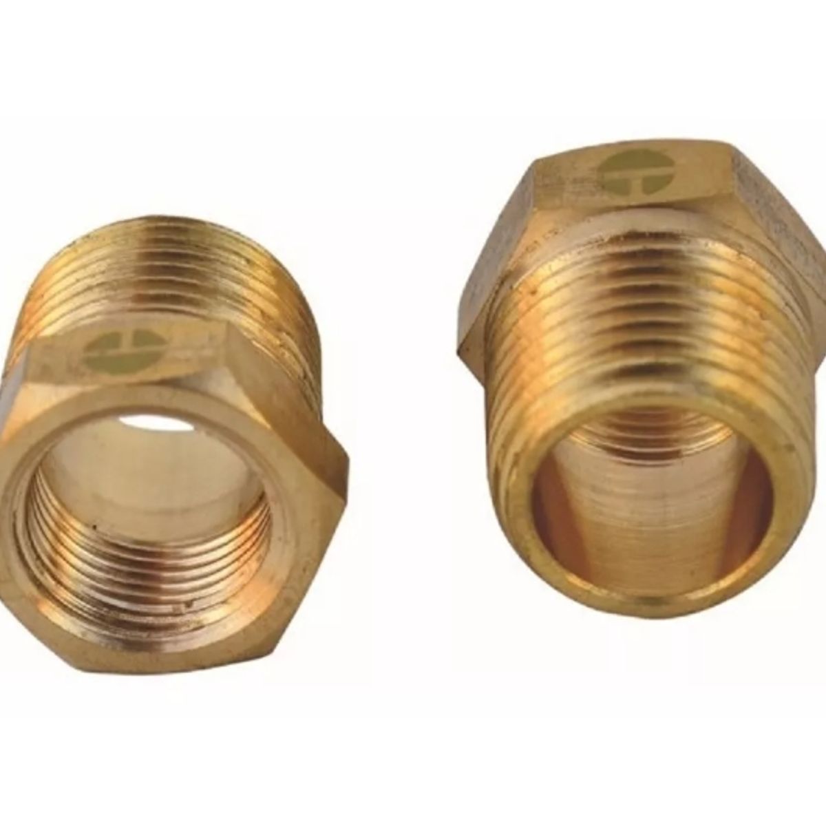 TAUMM - Pack 2 Bushing - Niple Laton 1l2 He X 3l8 Hi - Taumm
