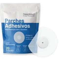 DEXOMED - Parches Protectores Sensor Freestyle Libre Transparente 20 Un
