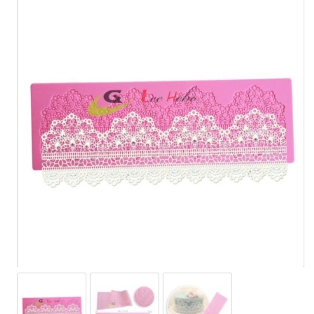 GENERICO - Molde Decoracion Reposteria Encaje Torta Joyas