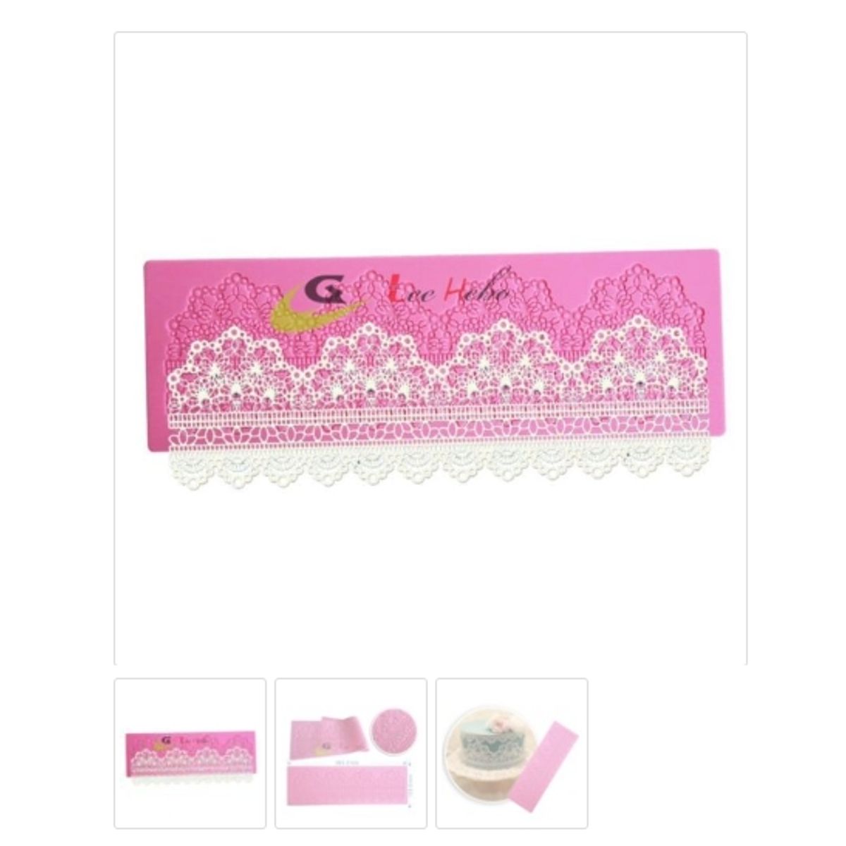 GENERICO - Molde Decoracion Reposteria Encaje Torta Joyas