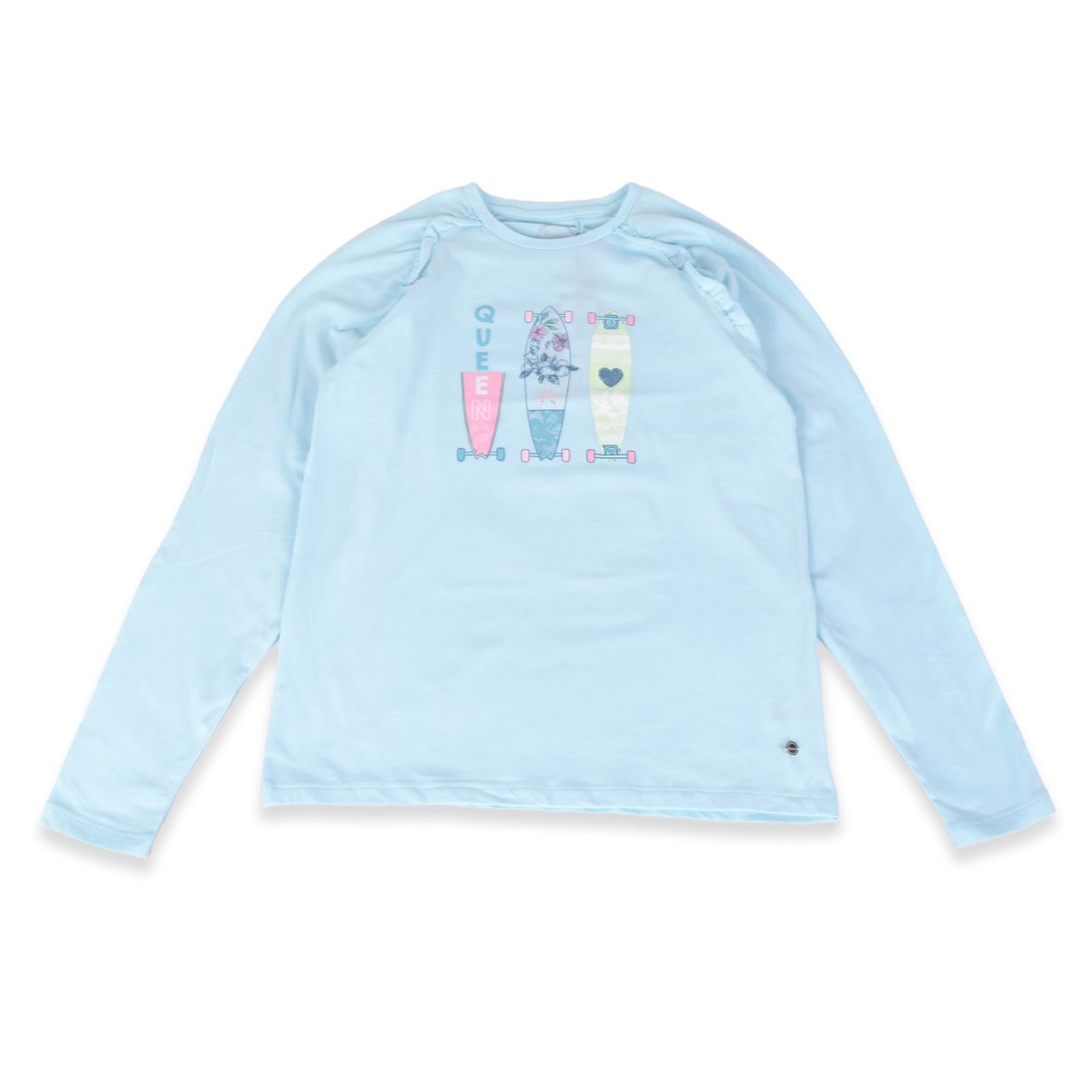 PILLIN - Polera Manga Larga Niña Celeste Pillin PILLIN