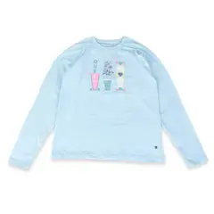 PILLIN - Polera Manga Larga Niña Celeste