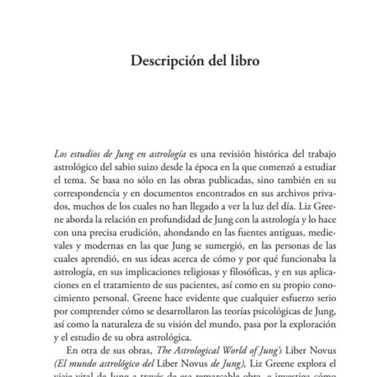 EDICIONES OBELISCO - Los Estudios De Jung En Astrología
