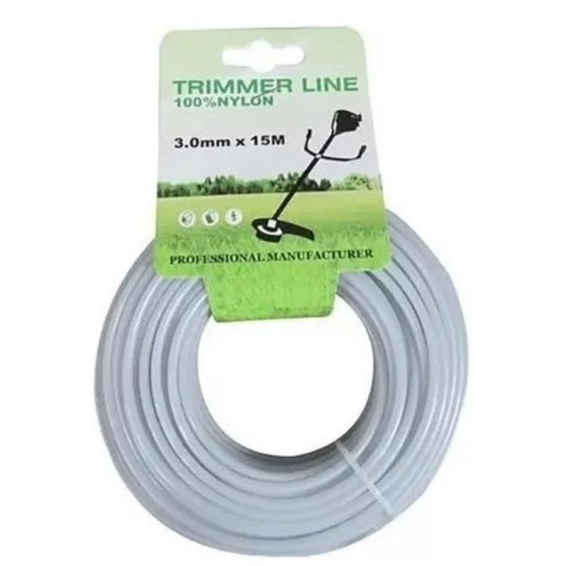 GENERICO - Nylon Para Orilladoras Y Desmalezadora De 3mmx15m Acerado