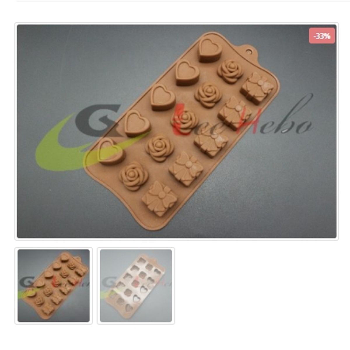 GENERICO - Molde De Silicona Molde Regalos 15 Divisiones