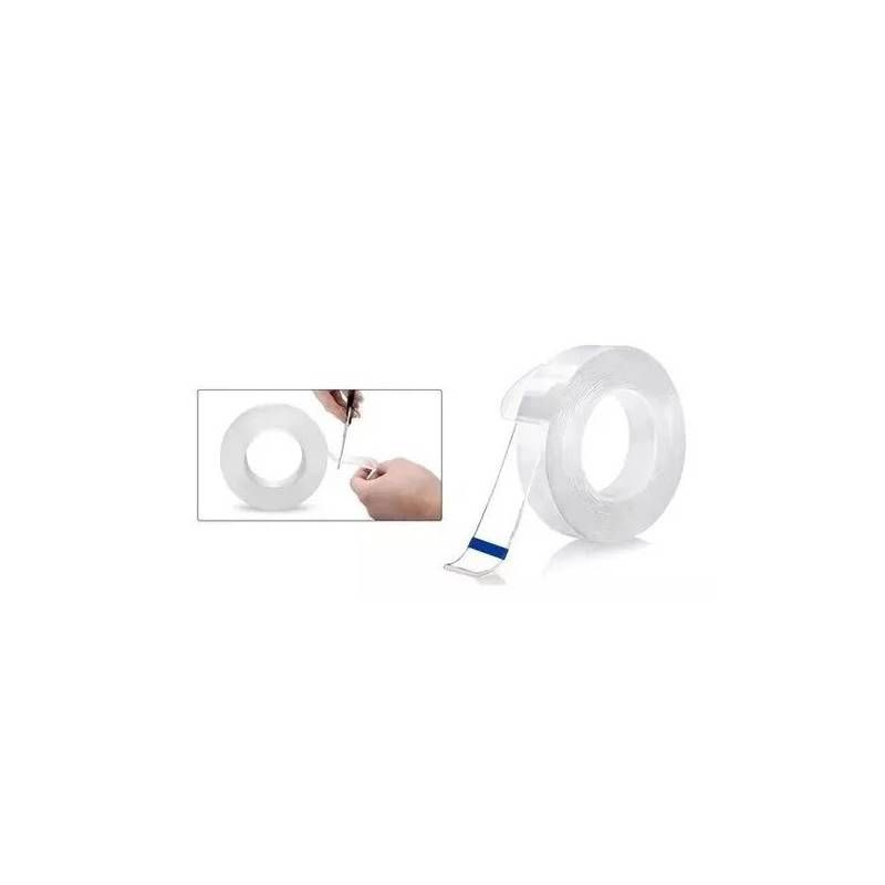 GENERICO - Cinta Adhesiva De Doble Cara Nano Magic Lavable 5 M