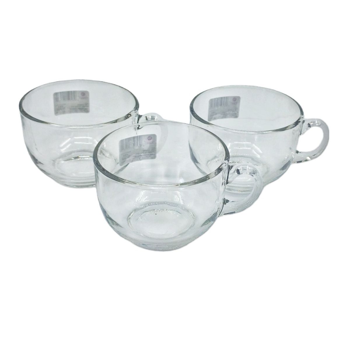 MOGA - Tazas Vidrio Cafe Capuchinno Set 3 Pcs 205ml
