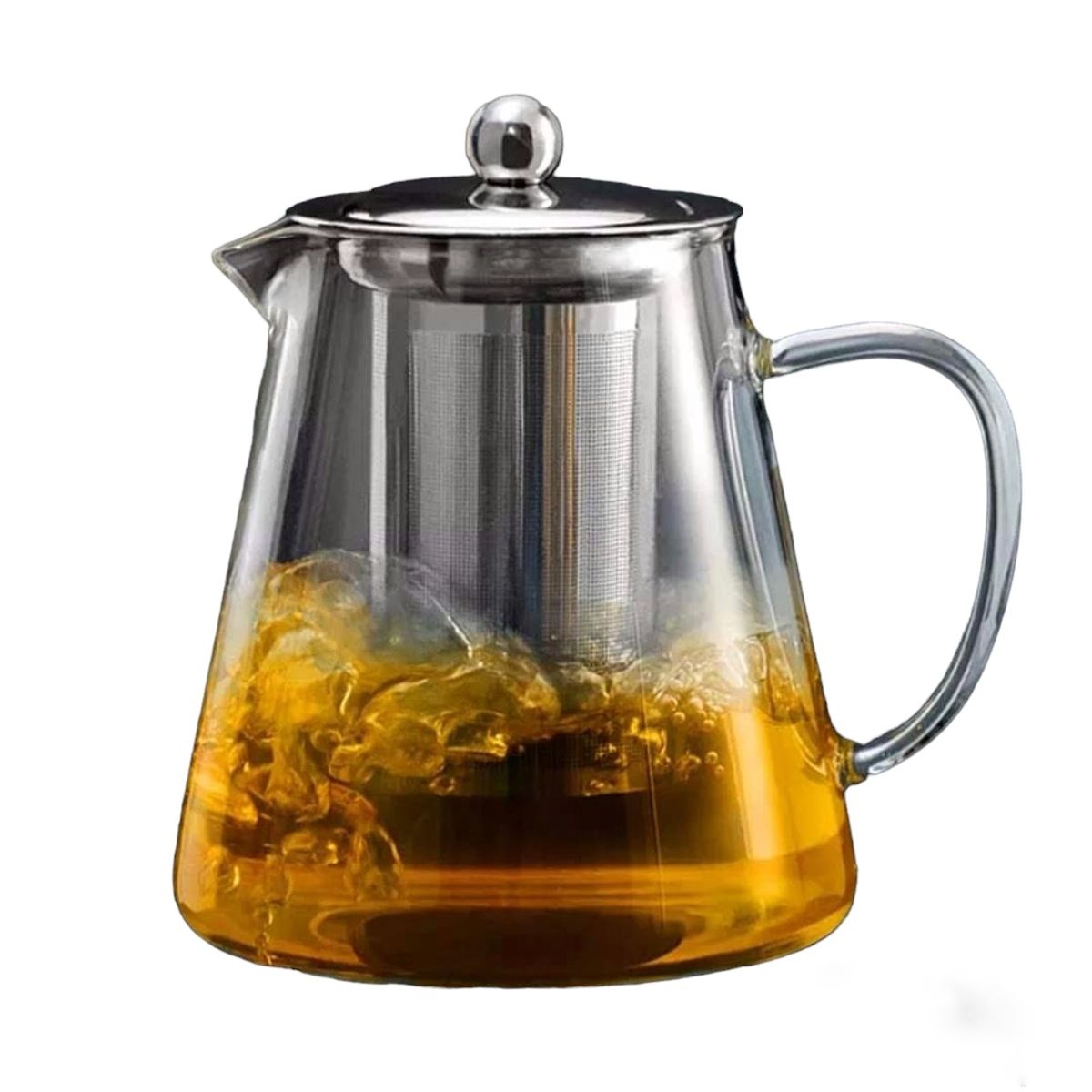 GENERICO - Tetera de Vidrio 1.300 ml con infusor resistente al fuego