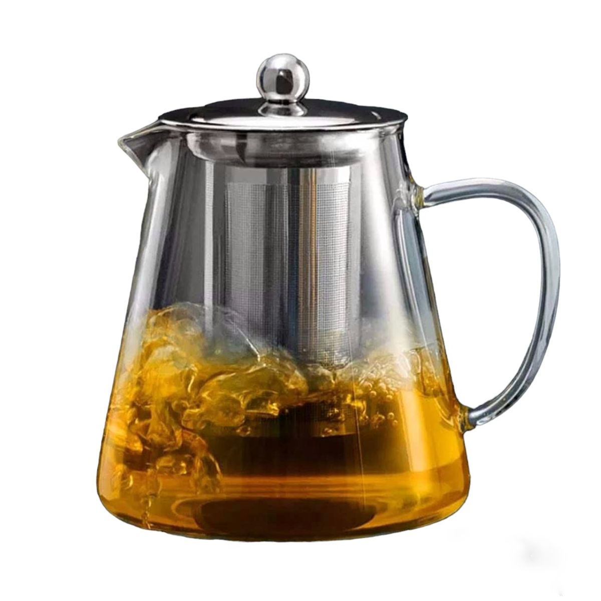 GENERICO - Tetera de Vidrio 1.300 ml con infusor resistente al fuego