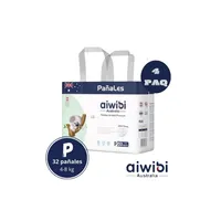 Pañales Aiwibi Ultra Suave P X4 128 Und