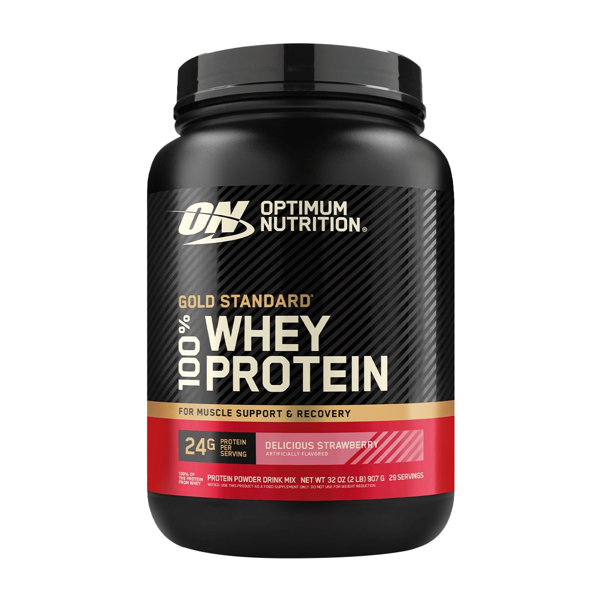 OPTIMUN NUTRITION - Gold Standard 100% Whey Protein (2 Lb) - Original - FRUTILLA