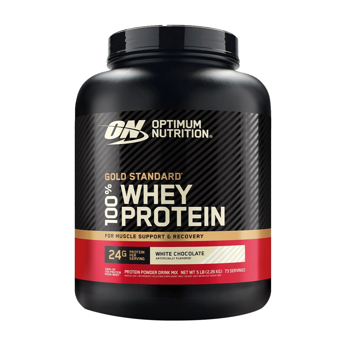 OPTIMUN NUTRITION - Gold Standard 100% Whey Protein (5 Lb) - Original - CHOCOLATE BLANCO