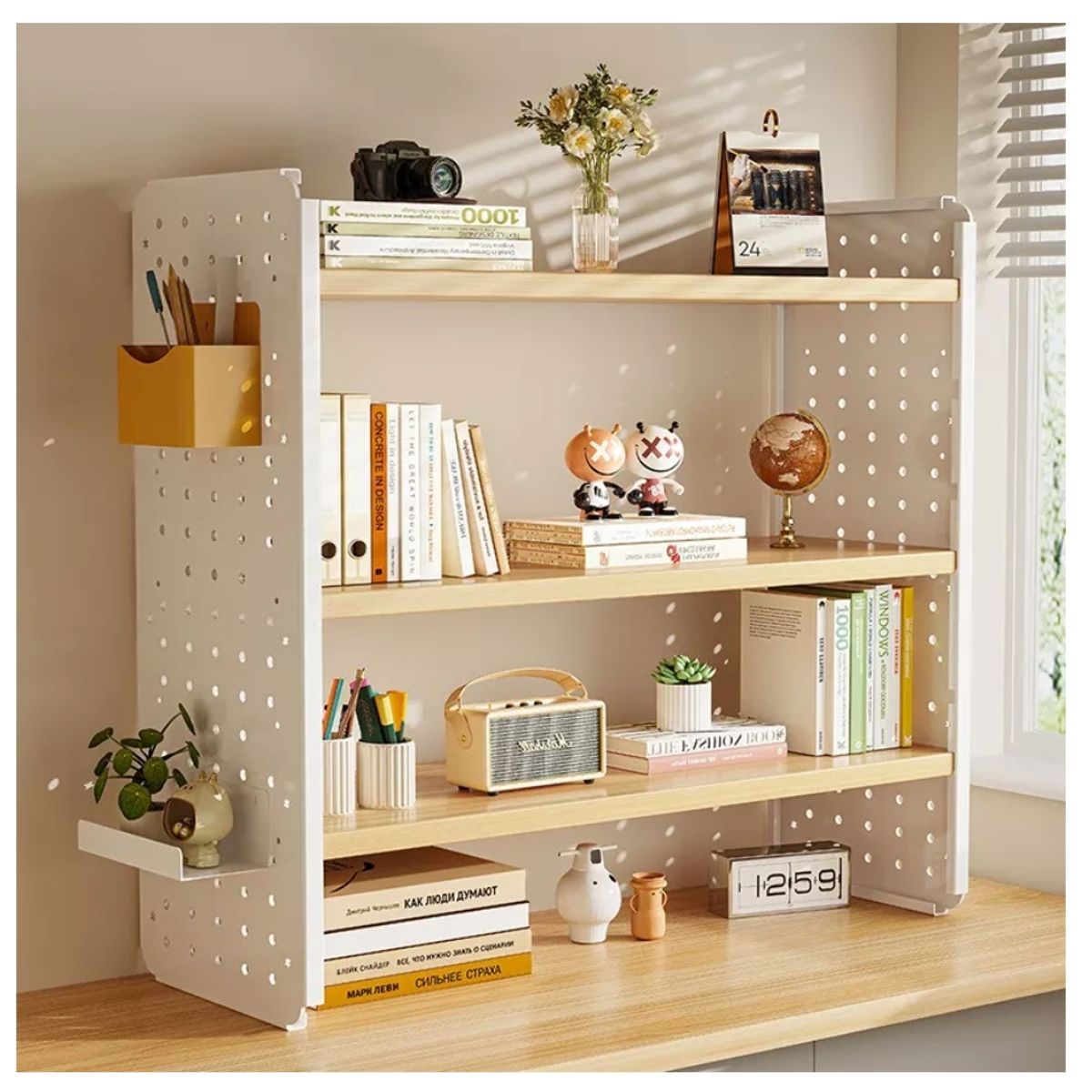 HOMER DESIGN - Organizador De Escritorio Metalica Con Repisa Con Bandeja Agregar a favoritos