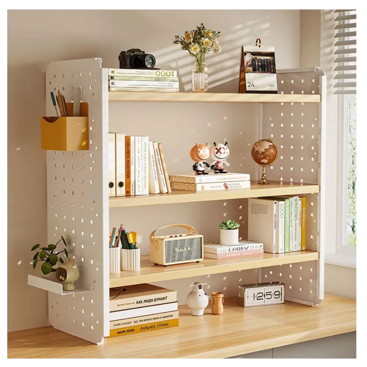 HOMER DESIGN - Organizador De Escritorio Metalica Con Repisa Con Bandeja Agregar a favoritos