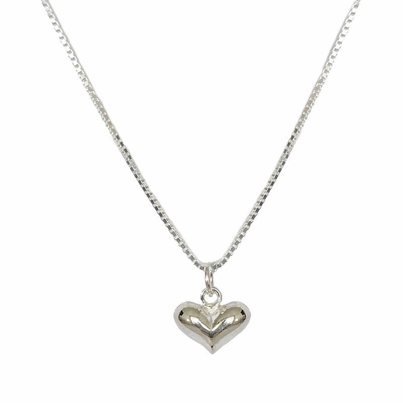 ANDREA COGGIOLA JOYAS - Collar Corazón Veneciana Plata Fina 925