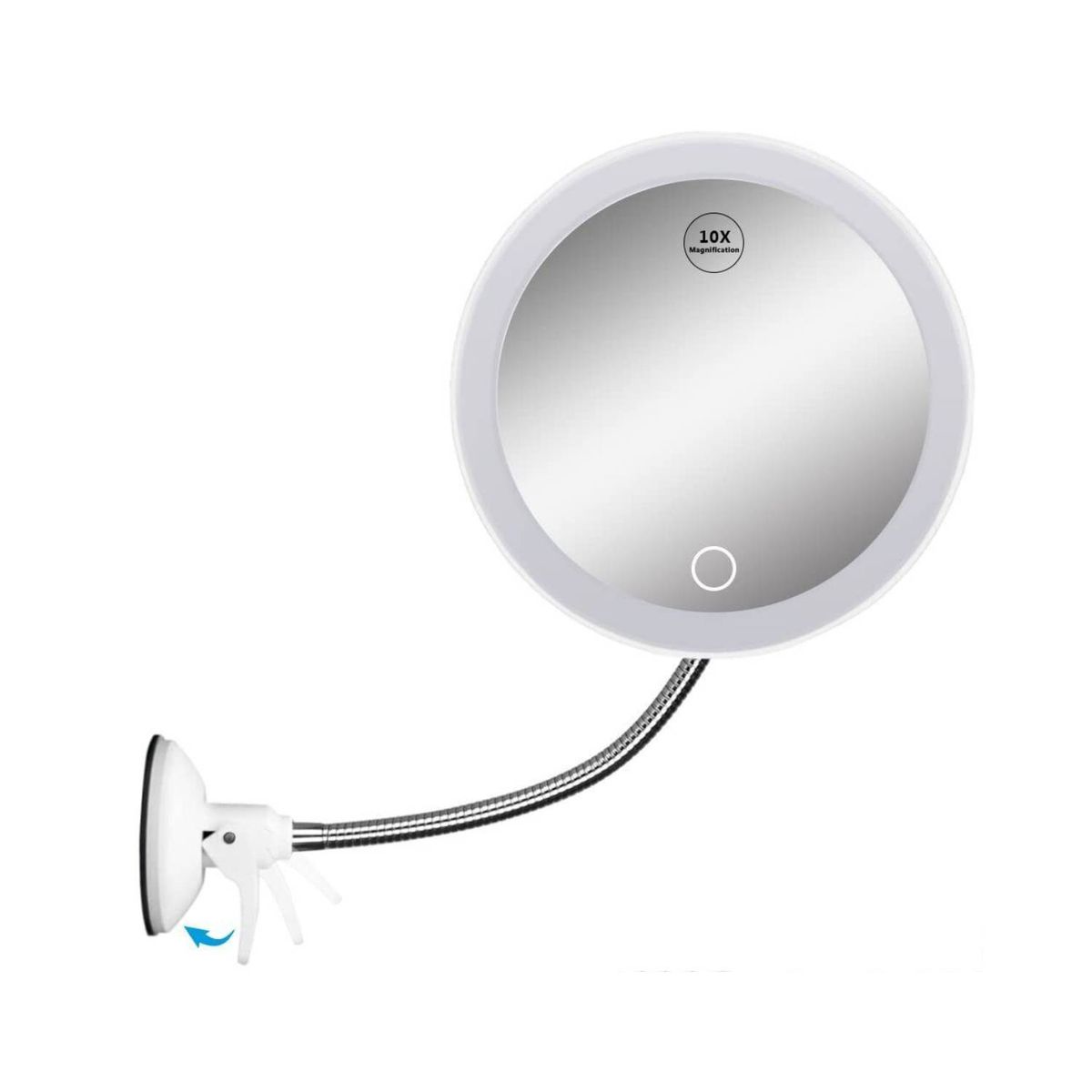 GENERICO - Espejo Led Flexible De Maquillaje Con Aumento X10 Ventosa