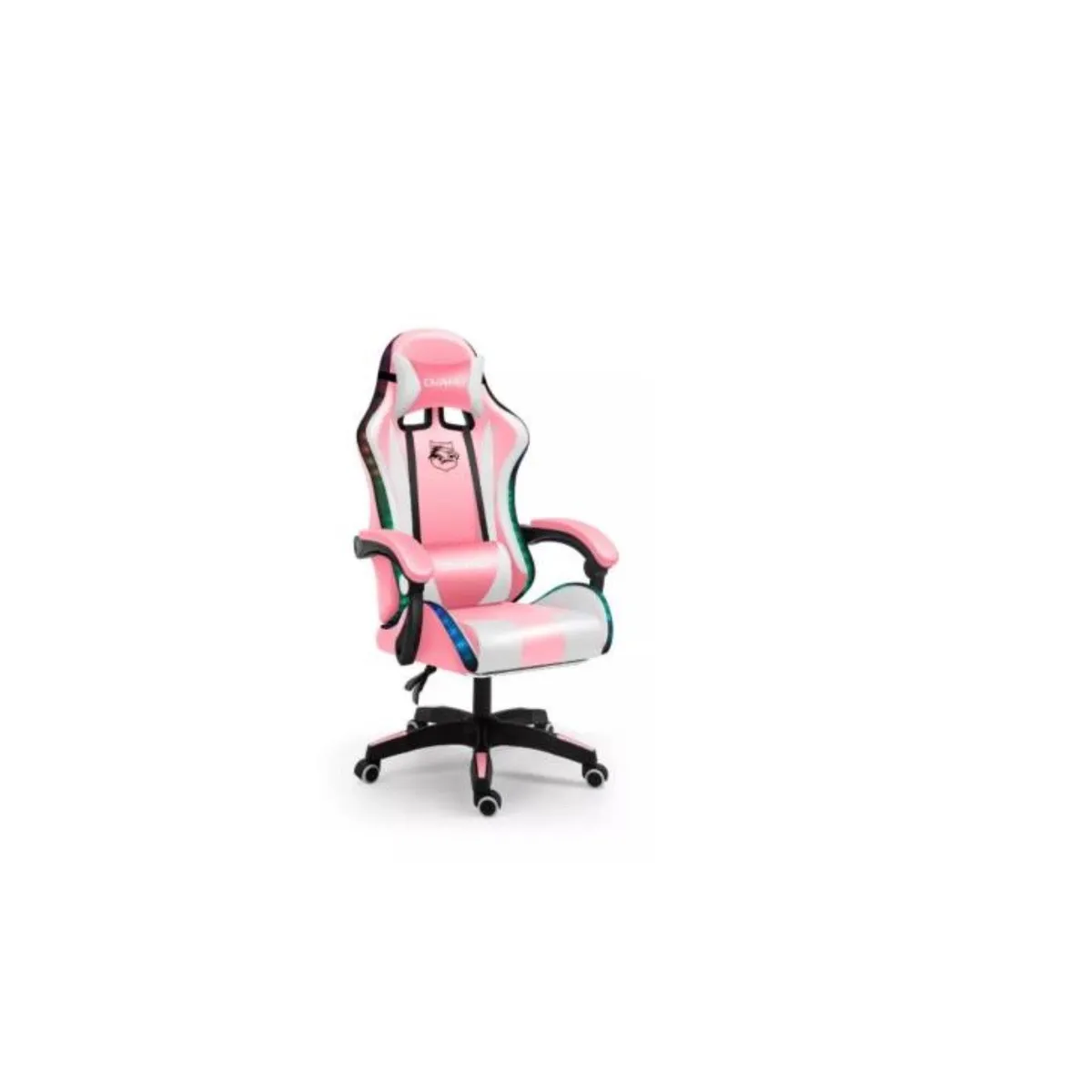 GENERICO - Silla Gamer Con Luces Rosa 007