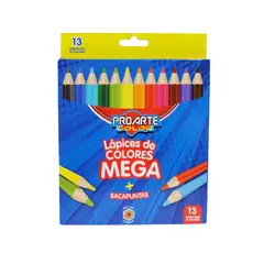 NEWTREE - Lapiz Colores Jumbo Para Pintar Con Sacapuntas 13pcs