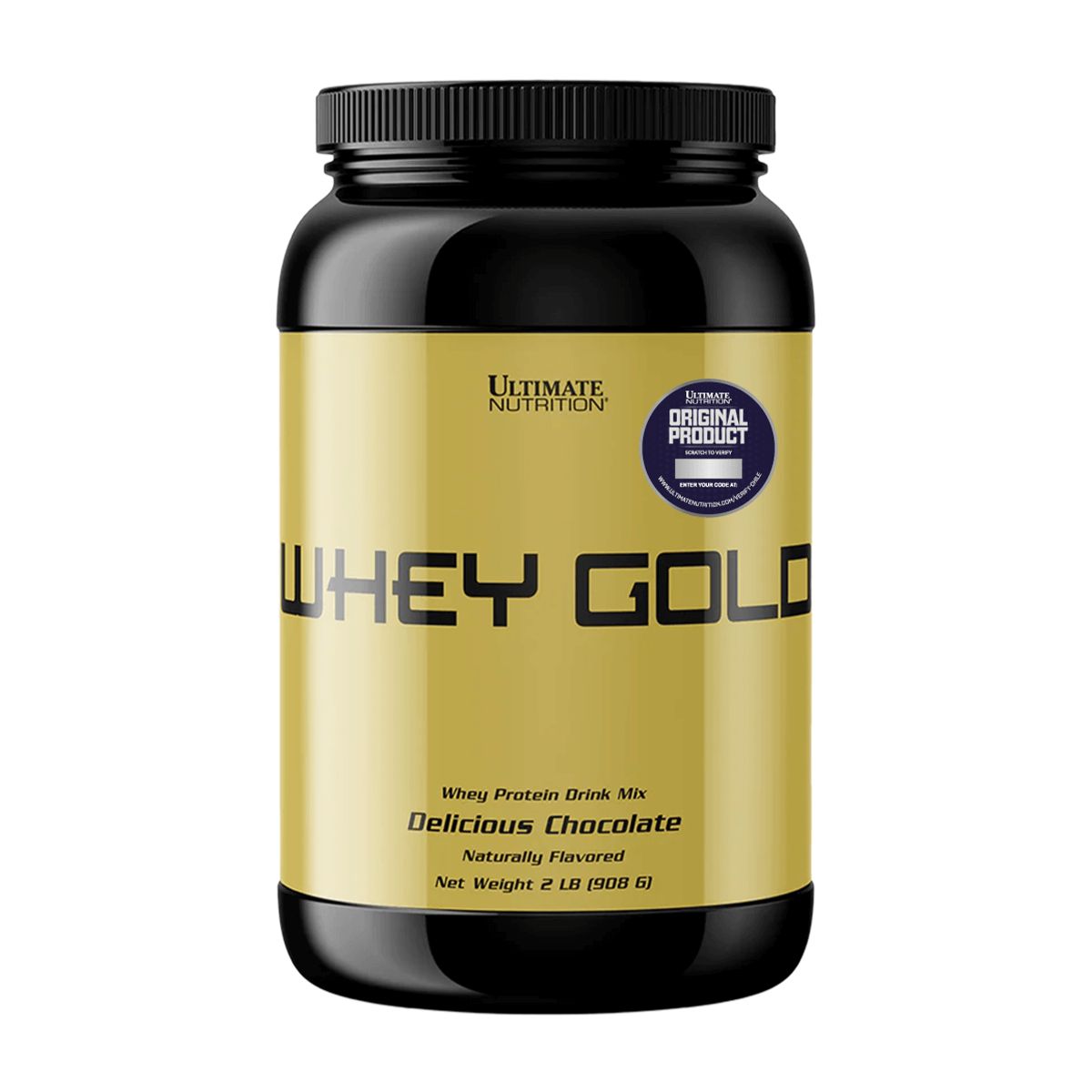 ULTIMATE NUTRITION - Whey Gold, Whey Protein (2 Lb) - Original - CHOCOLATE