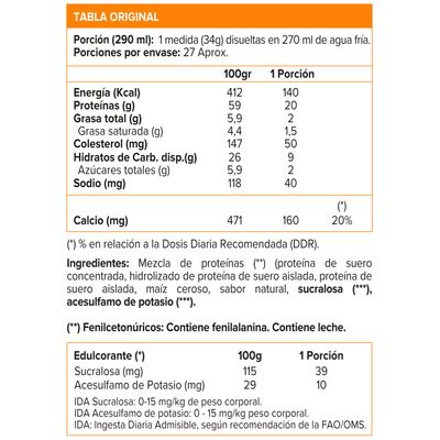 Imagen 2 del producto Whey Gold, Whey Protein (2 Lb) - Original - CHOCOLATE
