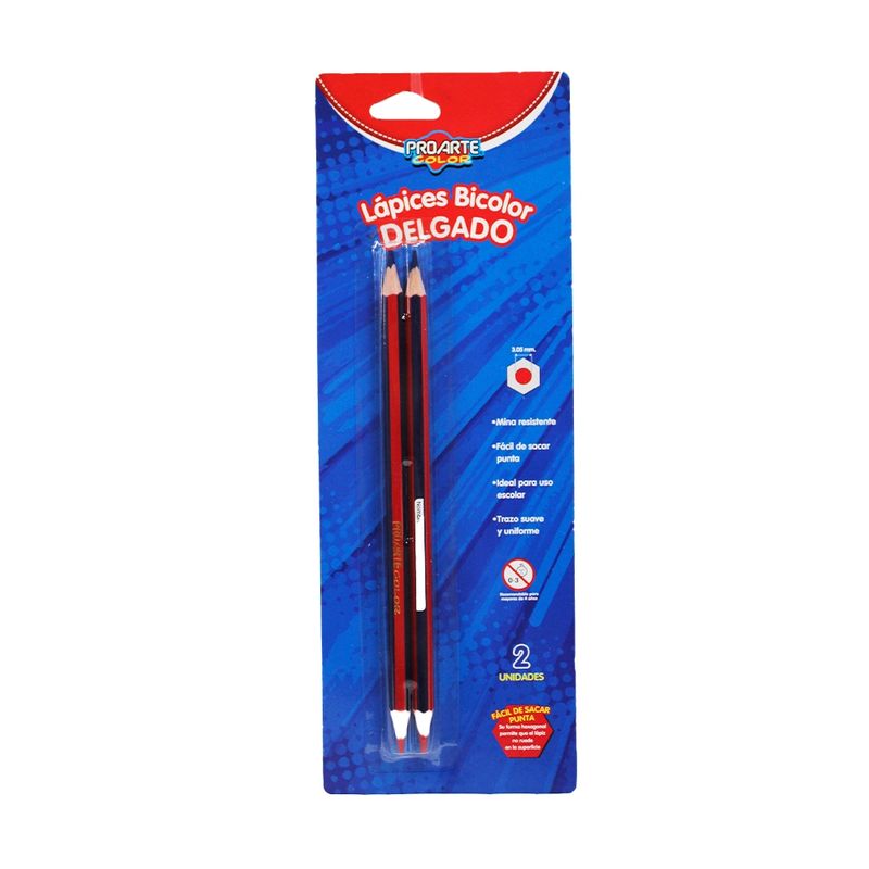 NEWTREE - Lapiz Bicolor Delgado 2pcs