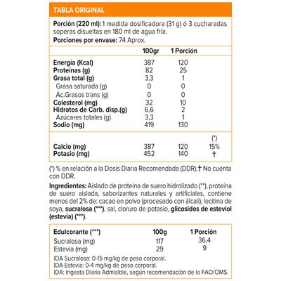 Imagen 2 del producto ISO 100, Isolate Protein (5 Lb) - Original - COOKIES