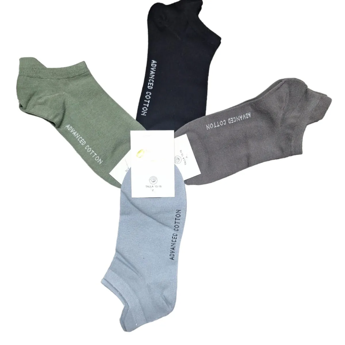 GARSIL - 12 Pares - Calcetines Cortos Tobilleras De Algodon Para Mujer - Docena