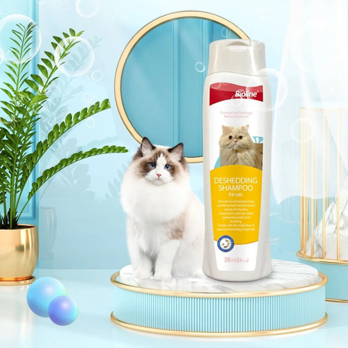 BIOLINE - Shampoo Bioline Pelos Multi Deshedding Gato 200ml