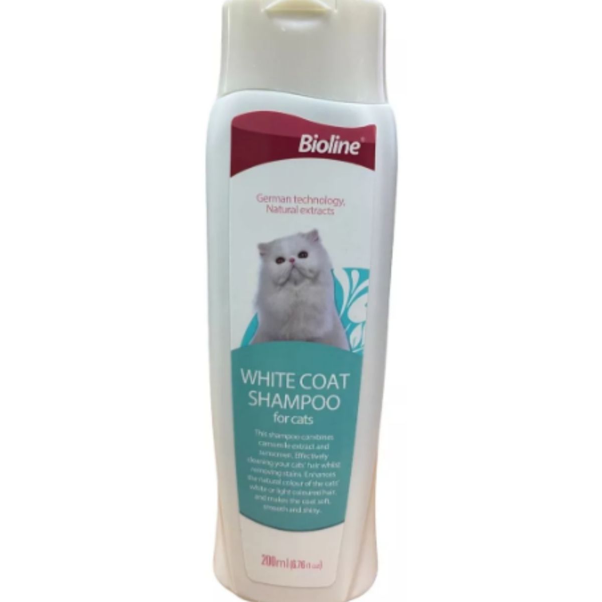 BIOLINE - Shampoo White Coat Para Gatos Bioline 200ml
