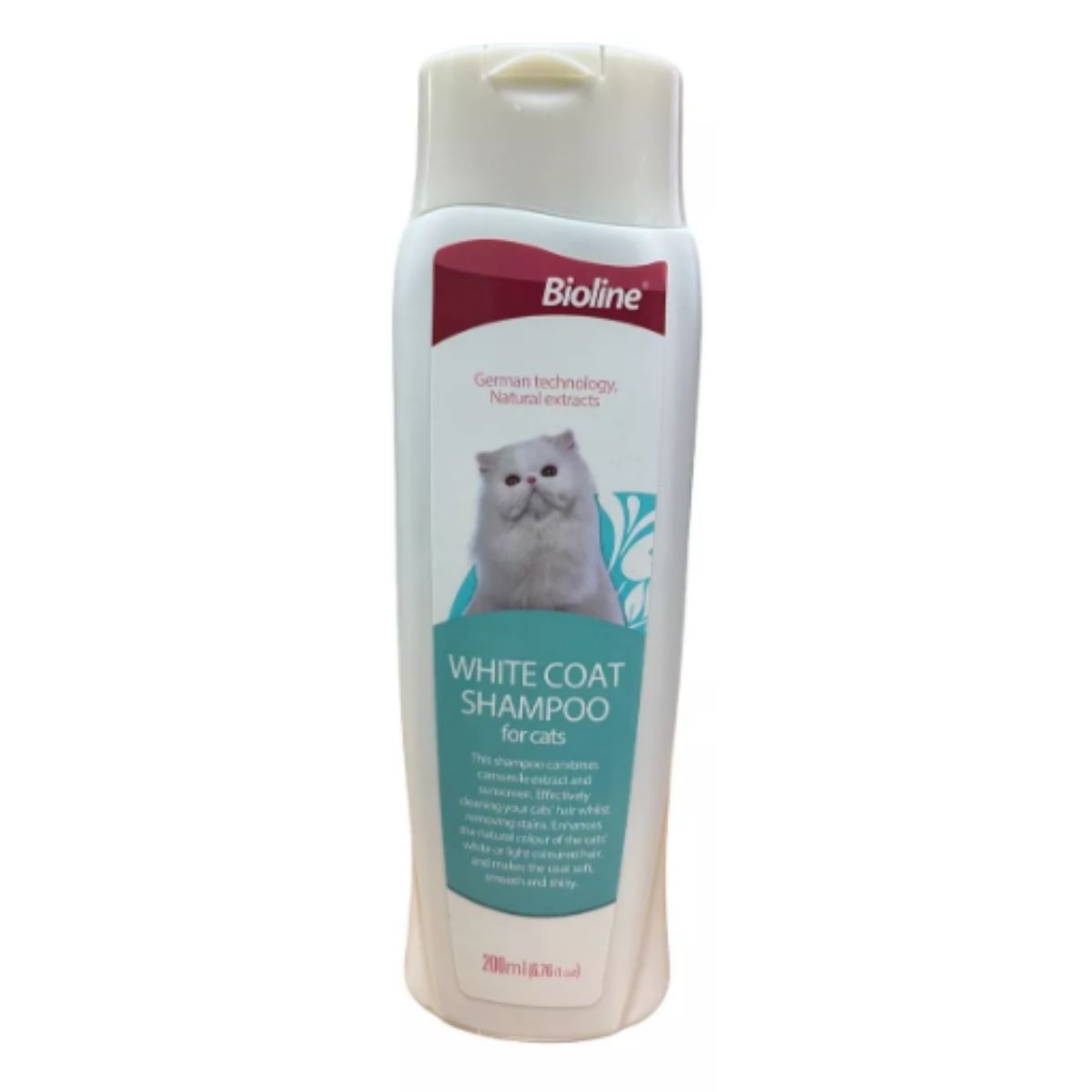 BIOLINE - Shampoo White Coat Para Gatos Bioline 200ml