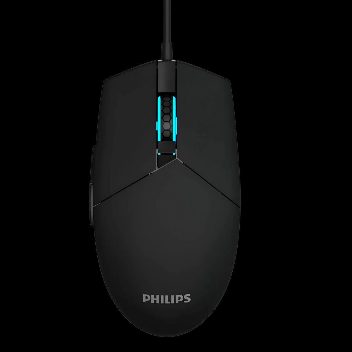 PHILIPS - Mouse Philips Multiuso de 6 Botones Retro Iluminado SPK9304