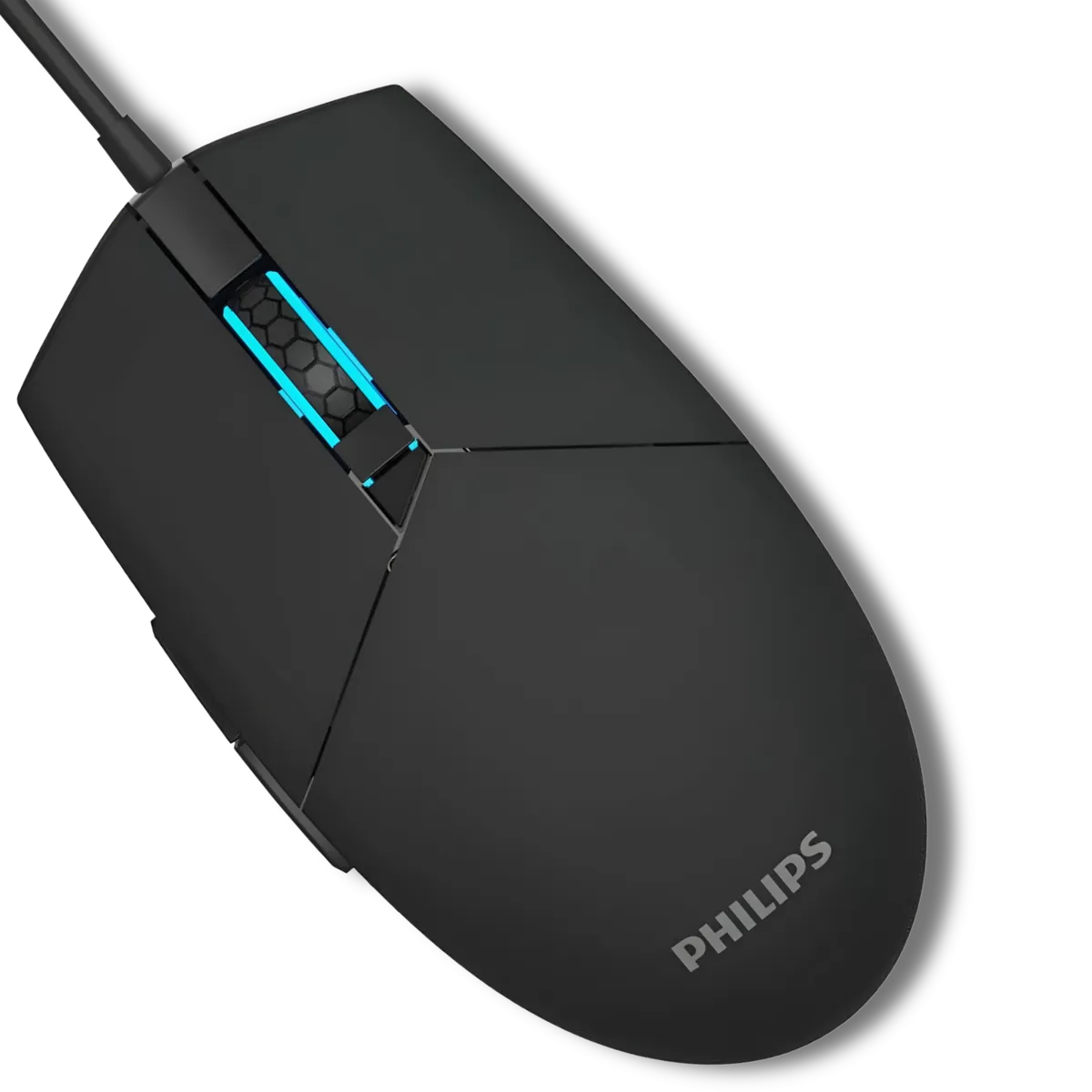 PHILIPS - Mouse Philips Multiuso de 6 Botones Retro Iluminado SPK9304