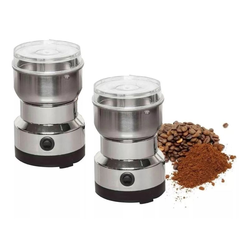 GENERICO - Pack X2 Molinillo De Cafe Molino Granos Electrico Molino Gri