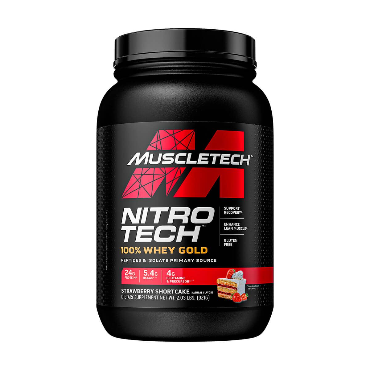 MUSCLETECH - Nitro Tech 100% Whey Gold (2 Lb) - Original - COOKIES