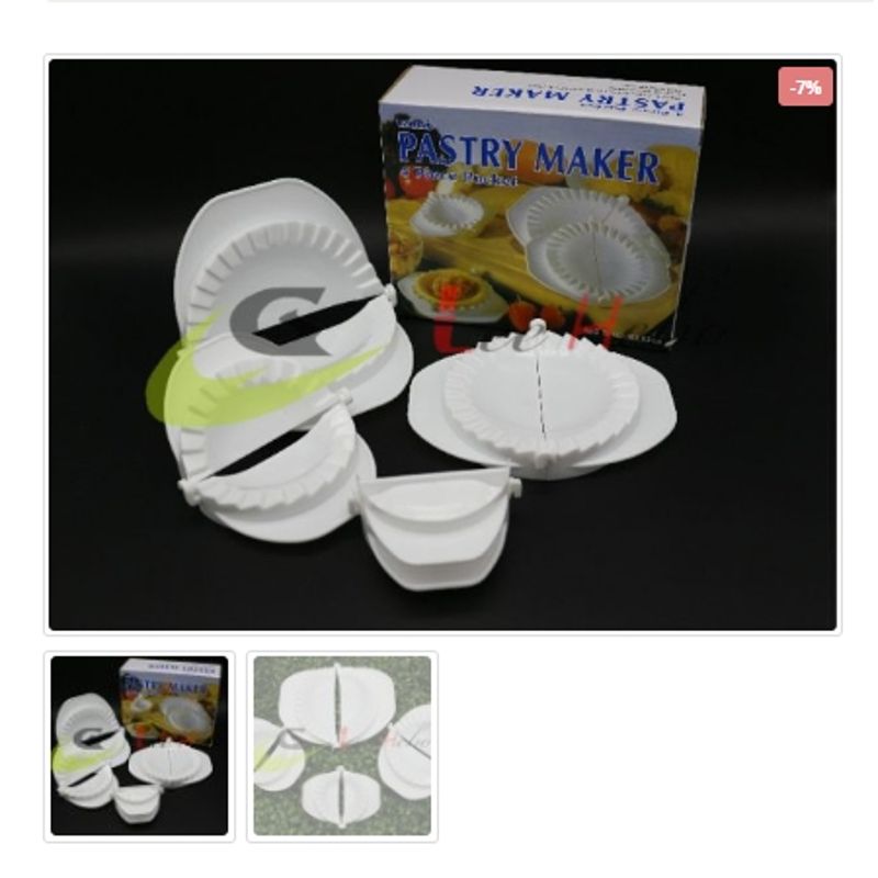 GENERICO - Molde Para Empanadas Plastico 4 Piezas