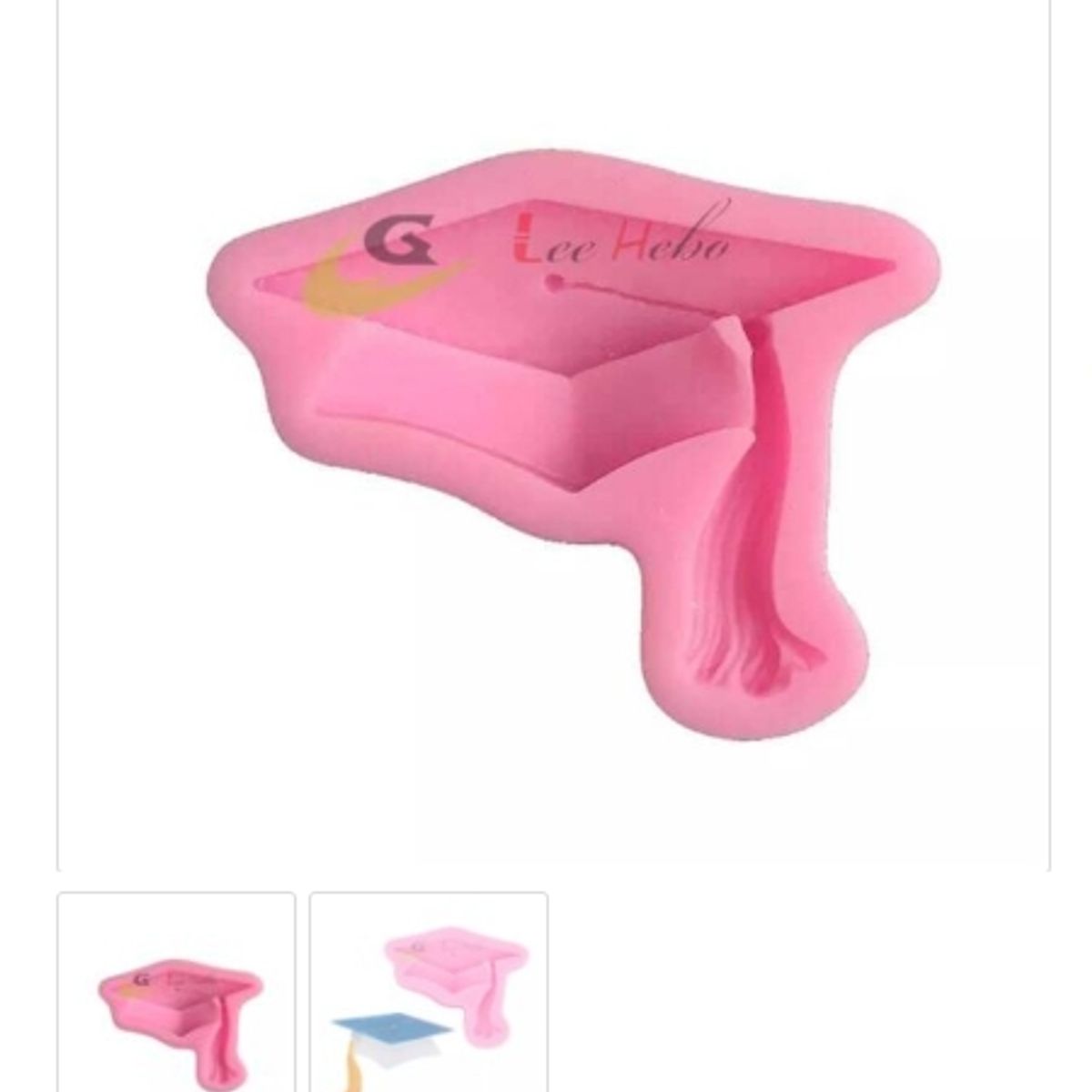 GENERICO - Molde Para Fondant Silicona Rosa Sombrero