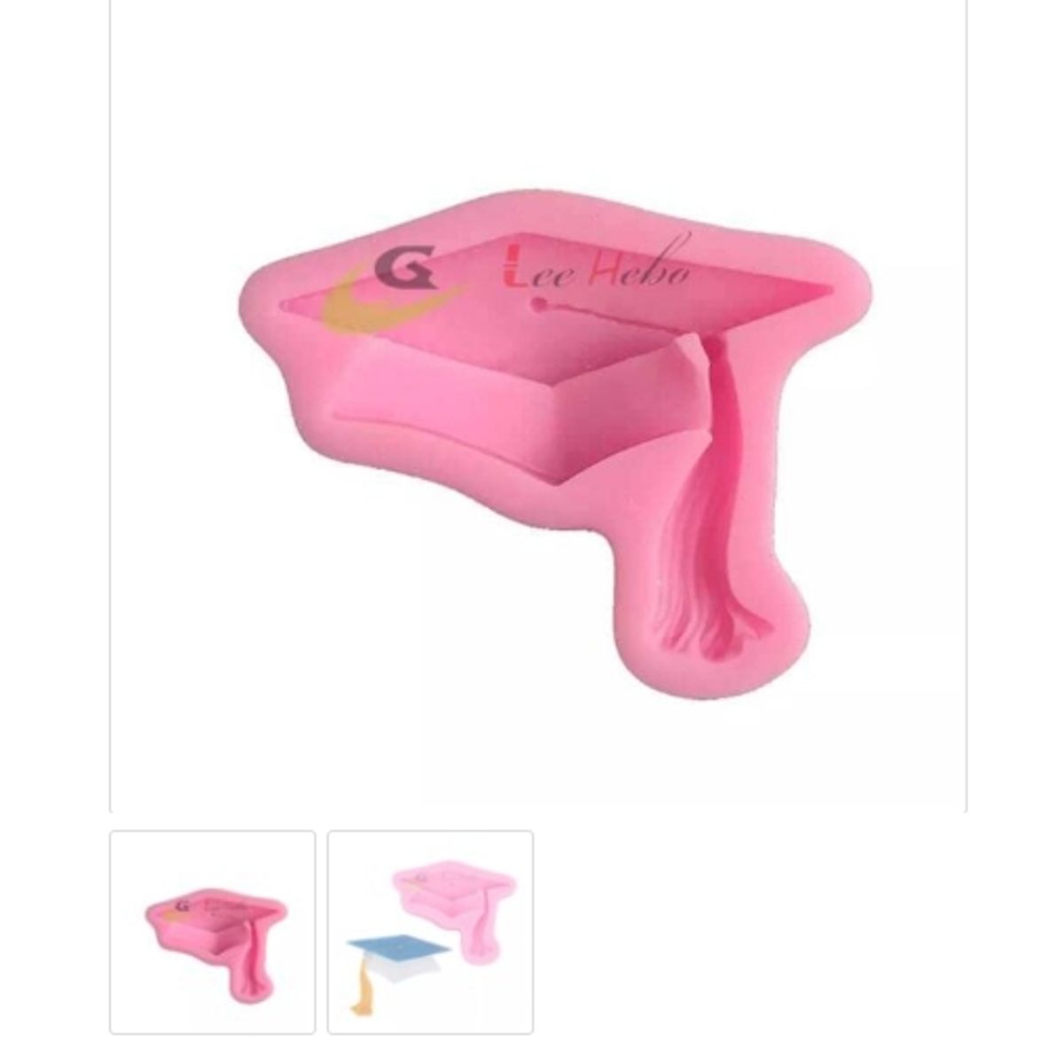 GENERICO - Molde Para Fondant Silicona Rosa Sombrero