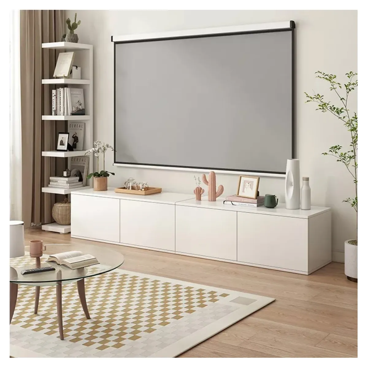 HOMER DESIGN - Rack Tv 80x40x30cm 2 Puerta Melamina Combinable Por Varios