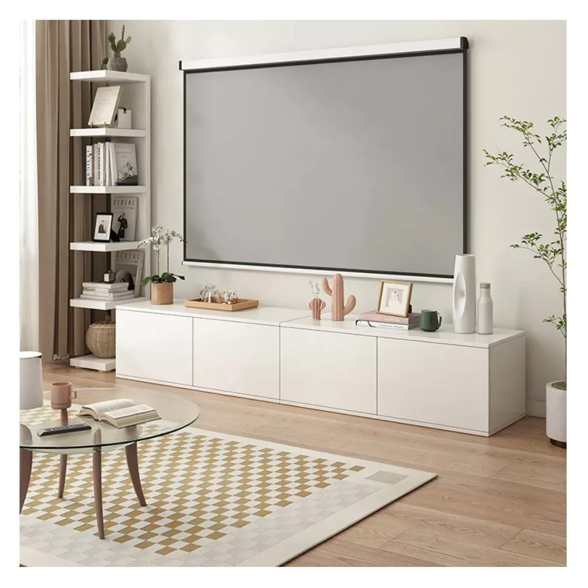 HOMER DESIGN - Rack Tv 80x40x30cm 2 Puerta Melamina Combinable Por Varios