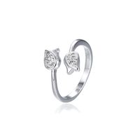 Anillo Tulipán Circón Plata Fina 925