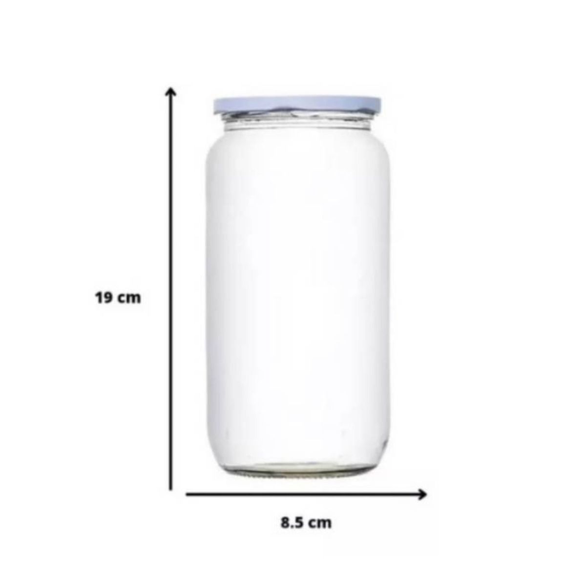 TITIZ - Frasco De Vidrio Con Tapa Conservero 1 Litro (12 Unidades)