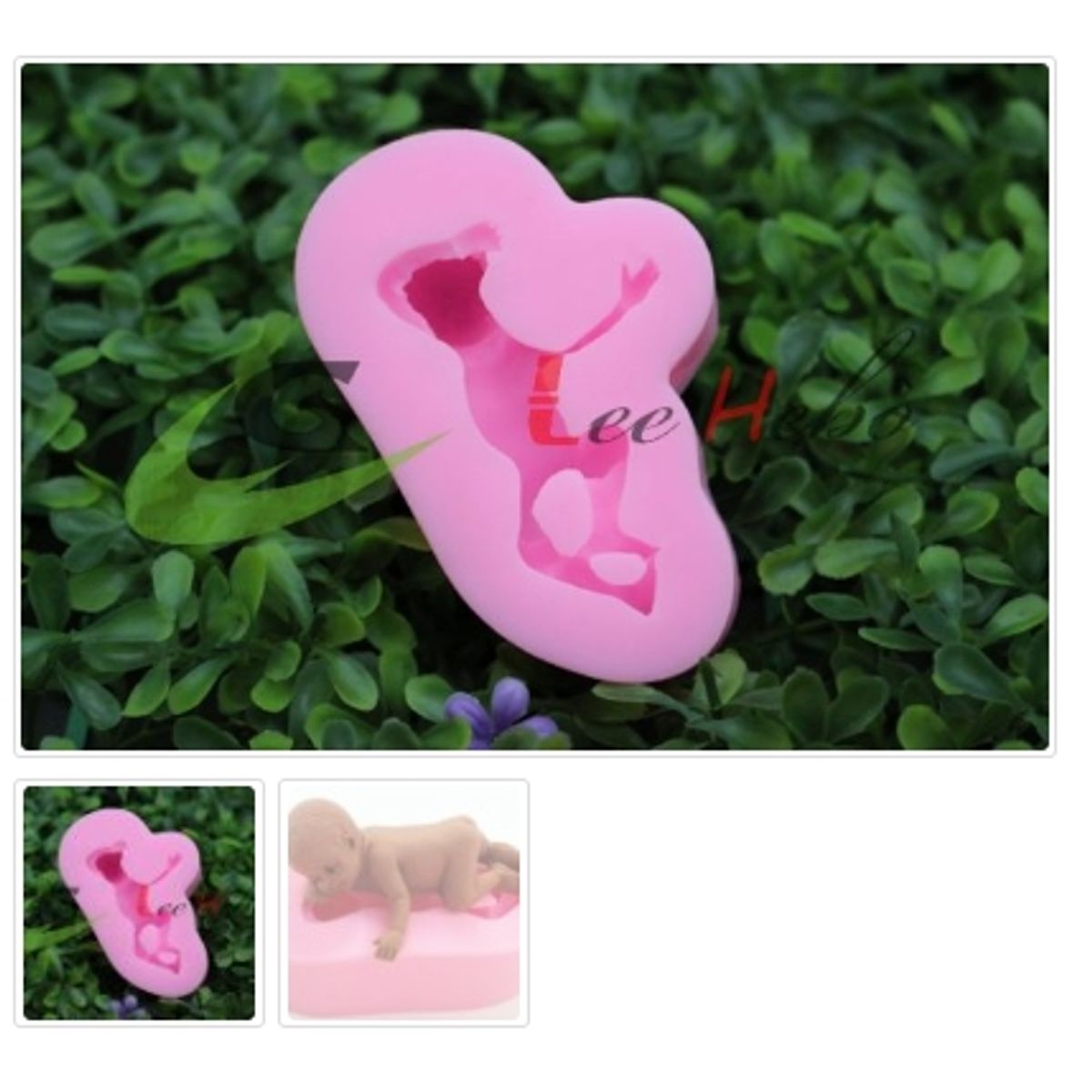 GENERICO - Molde Para Fondant Silicona Forma Bebe-Guagua