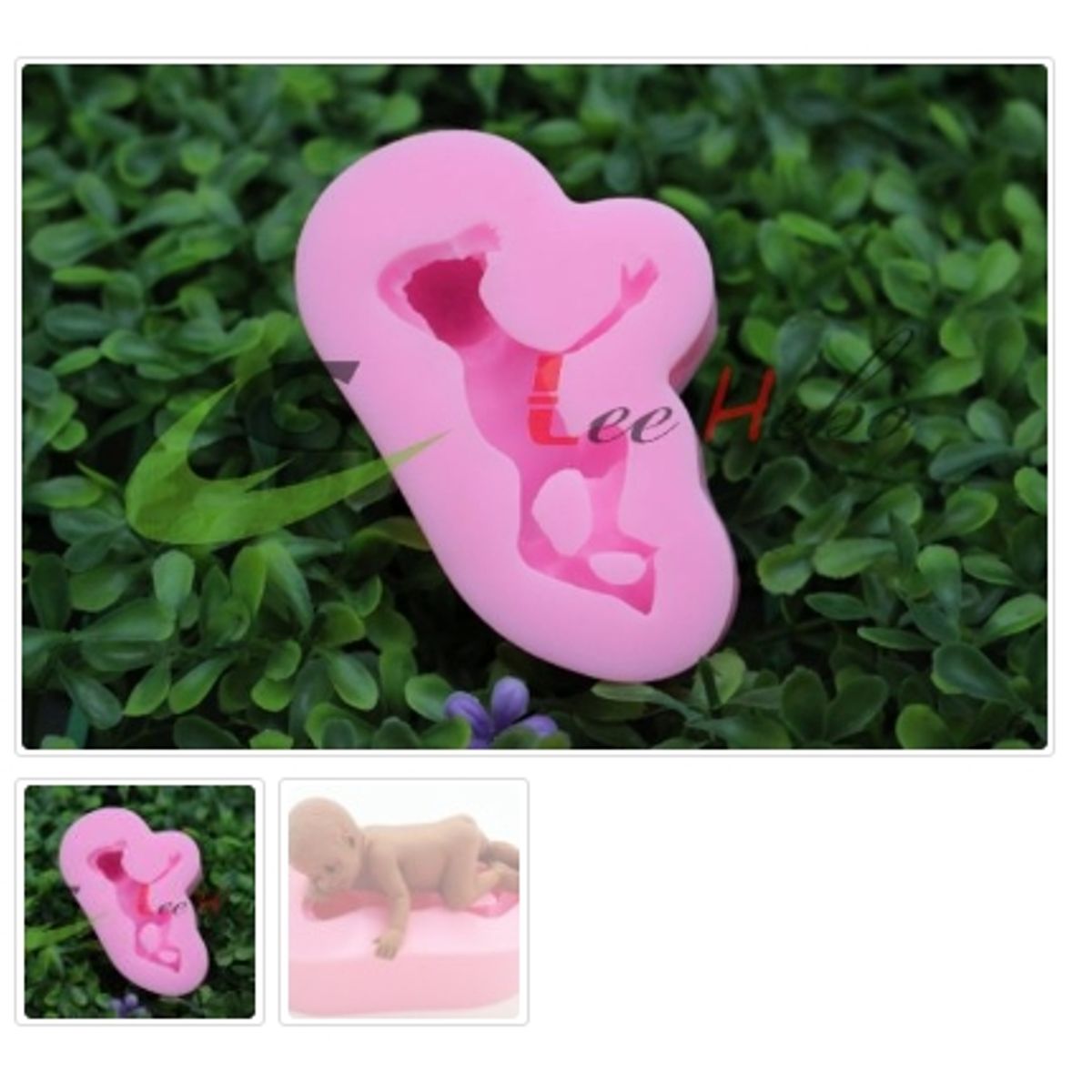 GENERICO - Molde Para Fondant Silicona Forma Bebe-Guagua