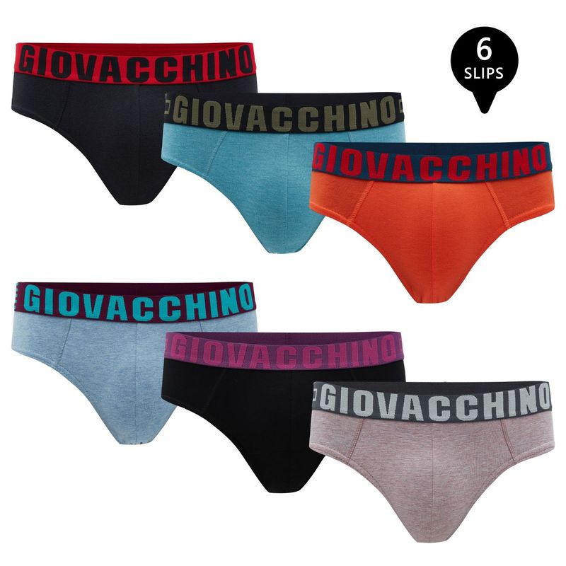 GIOVACCHINO - Slip Algodón Hombre Pack 6