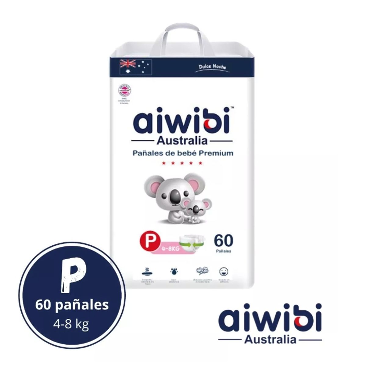 GENERICO - Pañales Aiwibi Dulce Noche P 60 UND