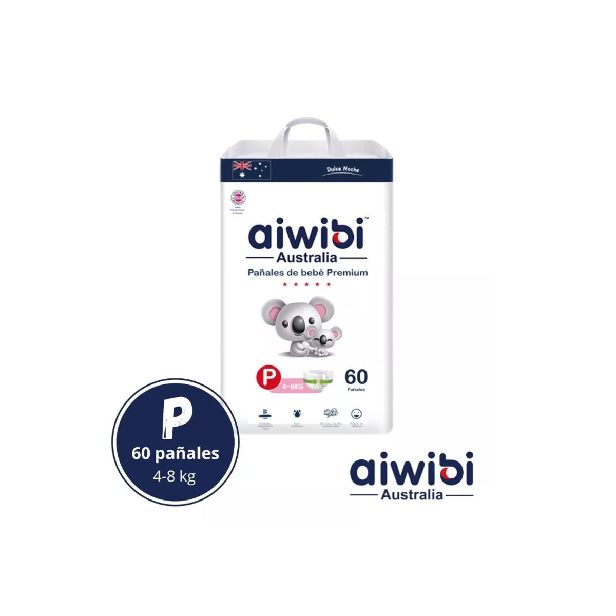 GENERICO - Pañales Aiwibi Dulce Noche P 60 UND