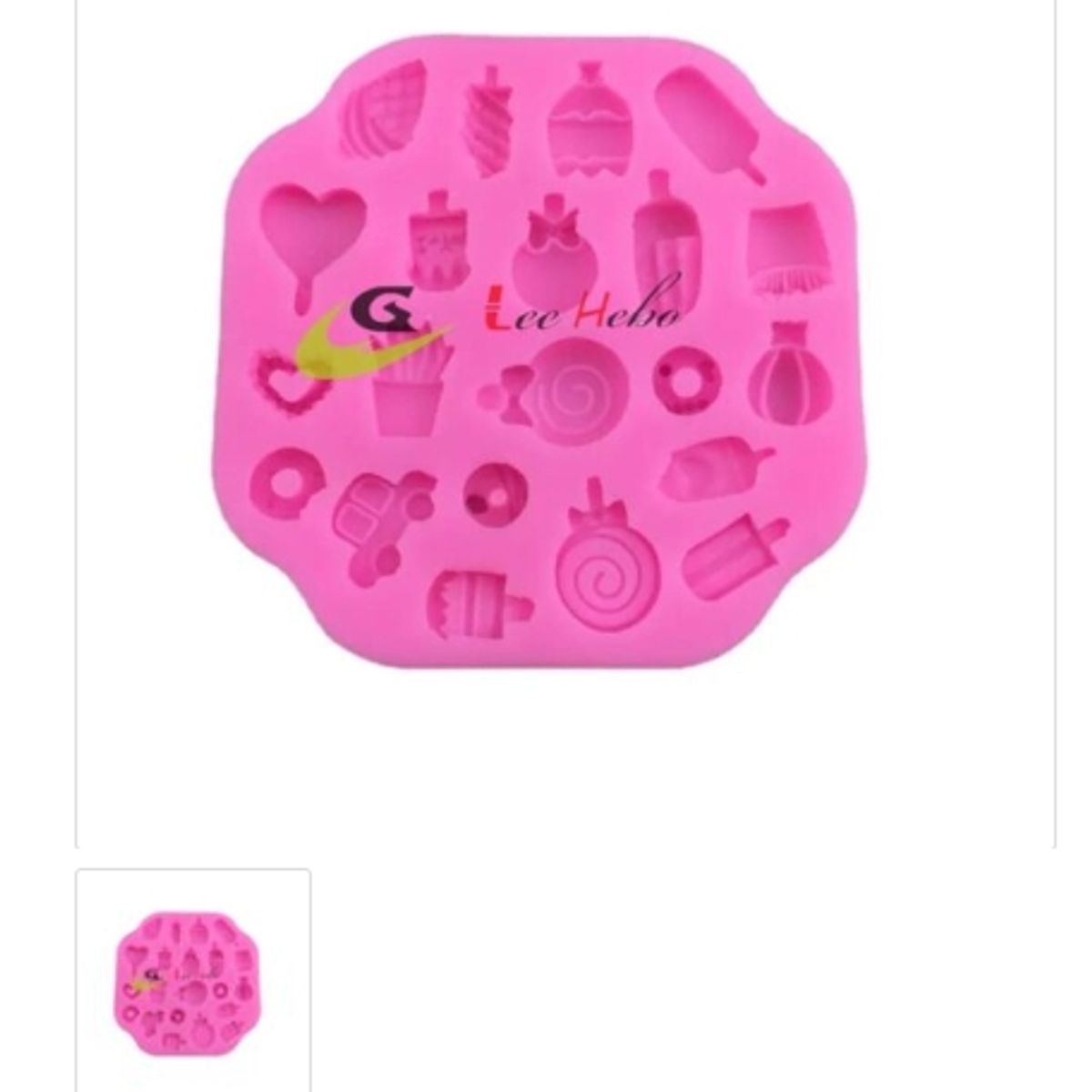 GENERICO - Molde Para Fondant Silicona Forma Golosinas